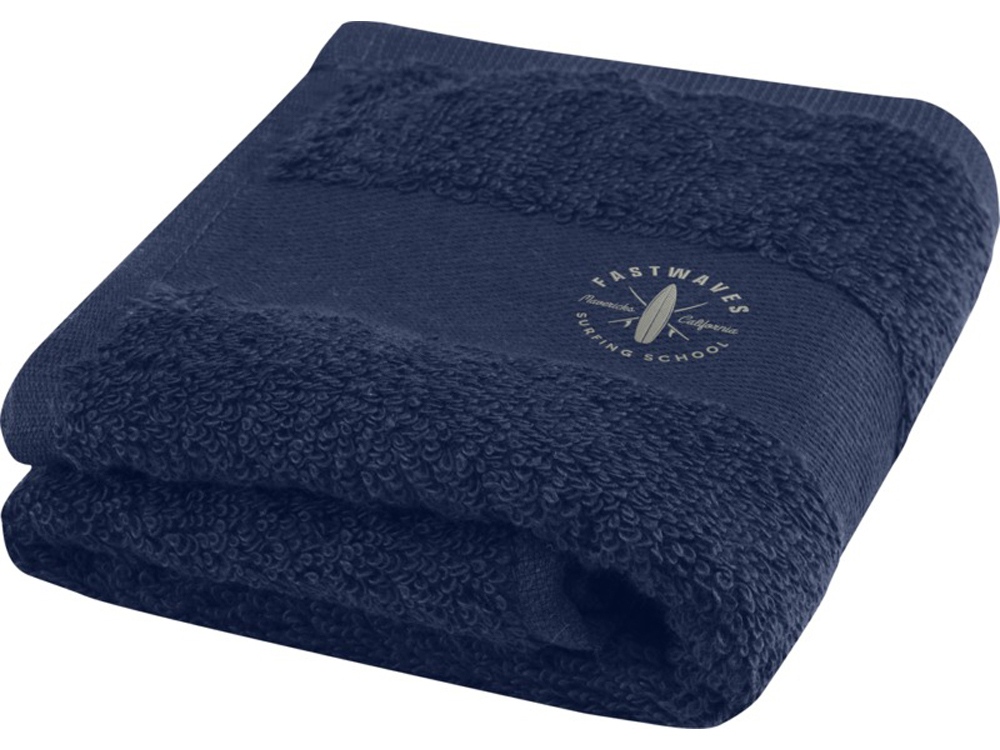 Хлопковое полотенце для ванной Sophia 30x50 см плотностью 450 г/м2, темно-синий