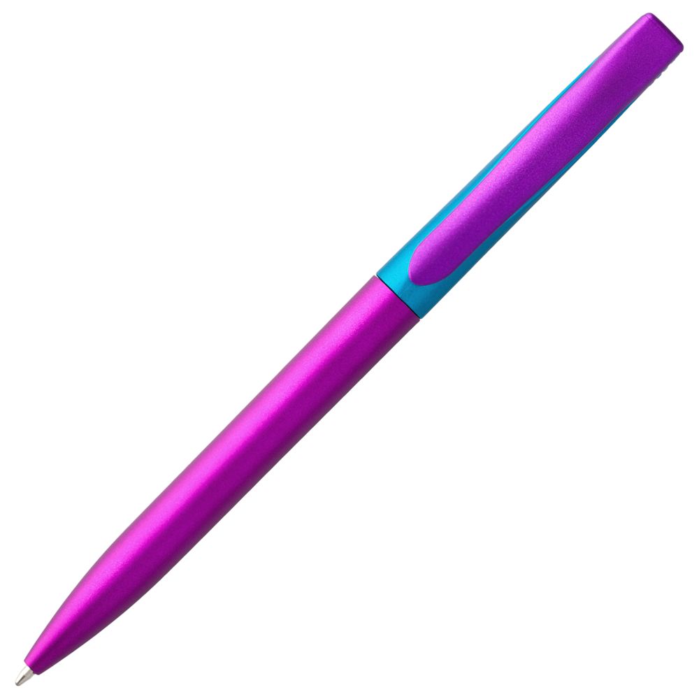 Ручка шариковая Pin Fashion, розово-голубой металлик