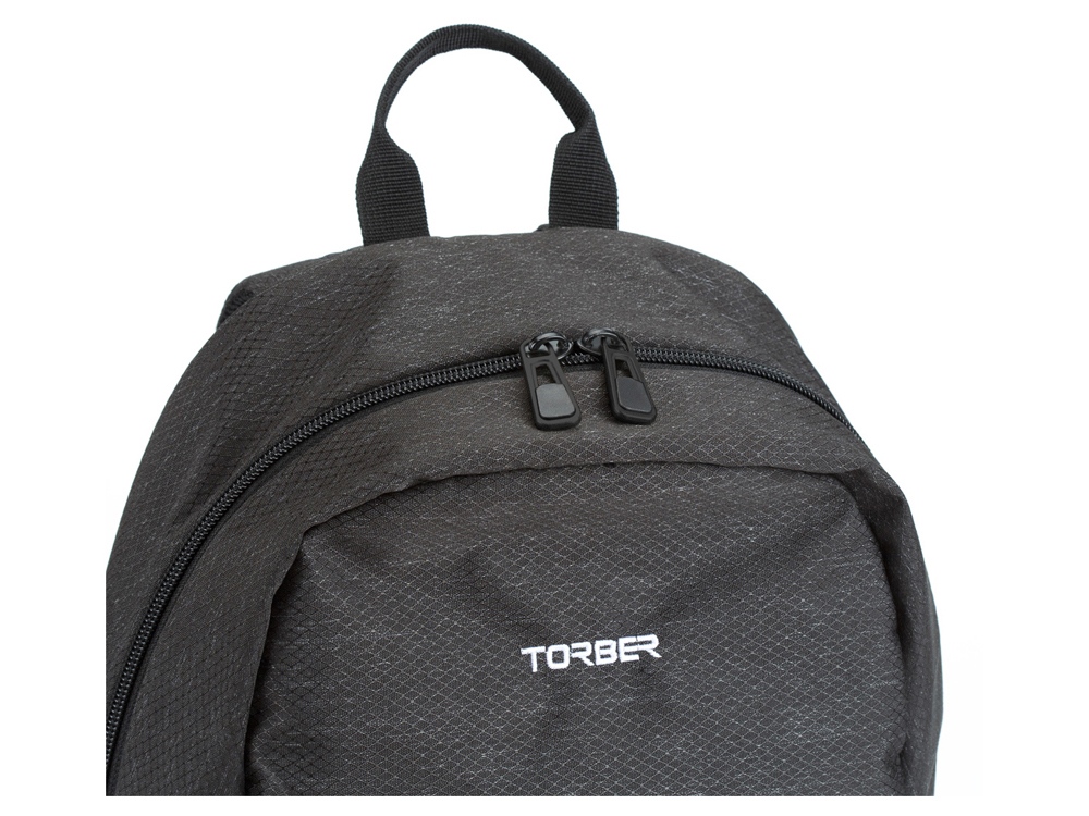 Рюкзак TORBER GRAFFI, серый с карманом серого цвета, полиэстер, 44 x 31 x 18 см