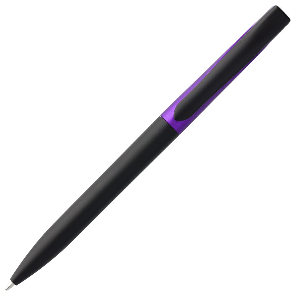 Ручка шариковая Pin Fashion, черно-фиолетовый металлик