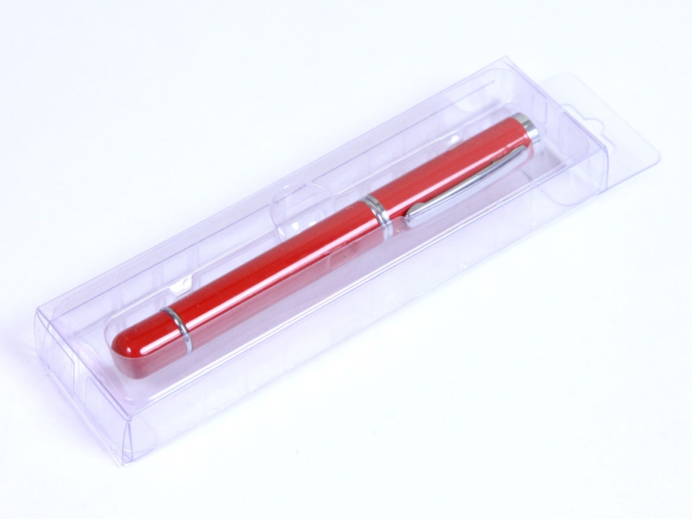 USB-флешка на 32 Гб в виде ручки с мини чипом, красный