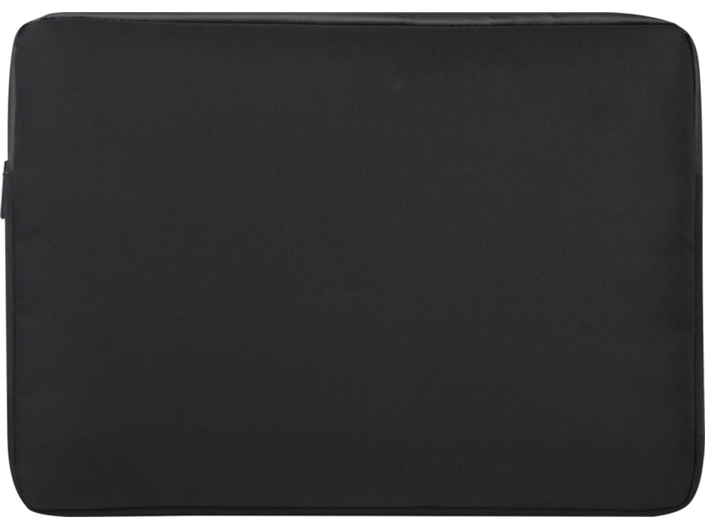 Чехол Rise для ноутбука с диагональю экрана 15,6 дюйма, изготовленный из переработанных материалов согласно стандарту GRS - сплошной черный