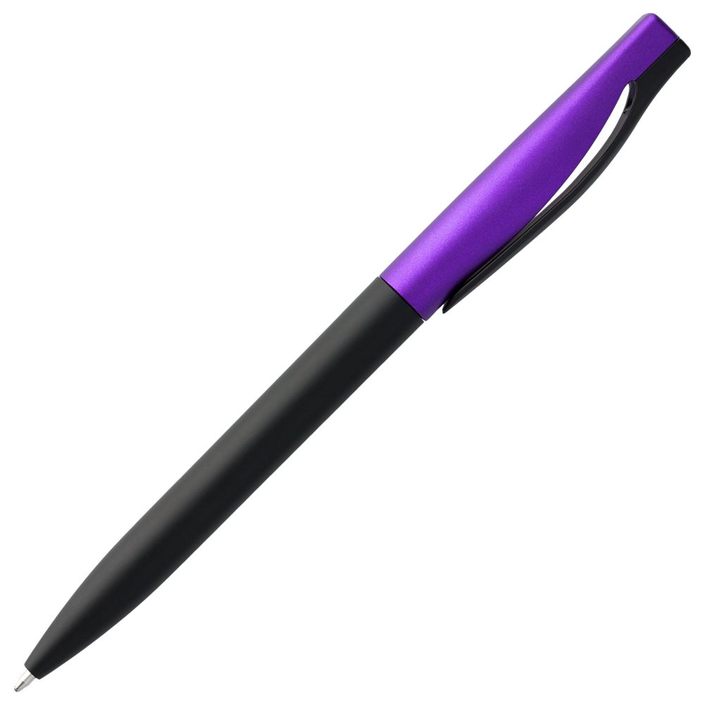 Ручка шариковая Pin Fashion, черно-фиолетовый металлик