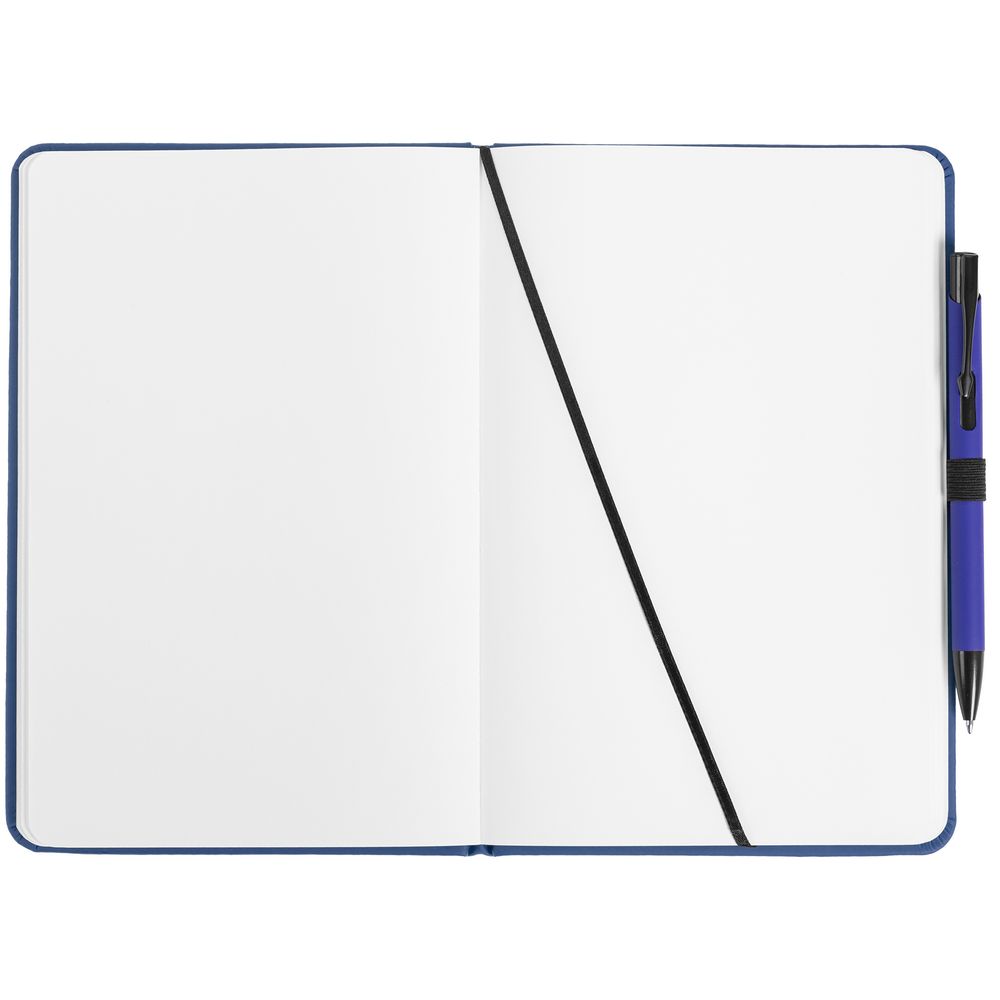 Набор: блокнот Advance с ручкой, синий с черным