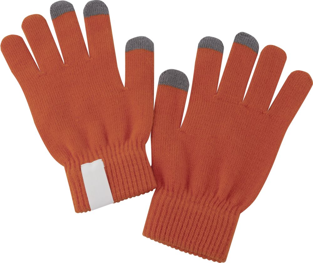 Сенсорные перчатки Scroll, оранжевые