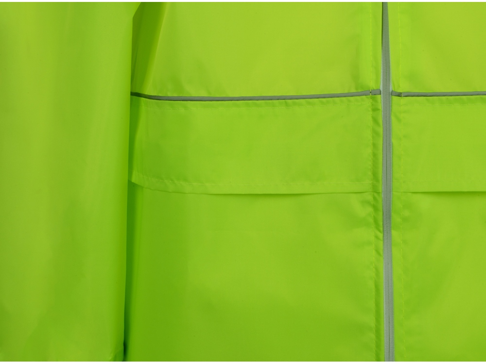 Дождевик Sunshine со светоотражающими кантами, зеленый неоновый, размер  XS/S