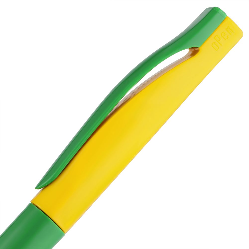 Ручка шариковая Pin Special, зелено-желтая