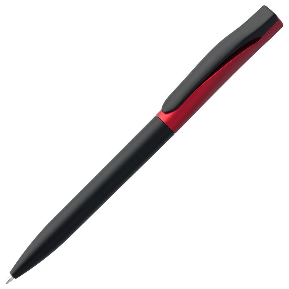 Ручка шариковая Pin Fashion, черно-красный металлик