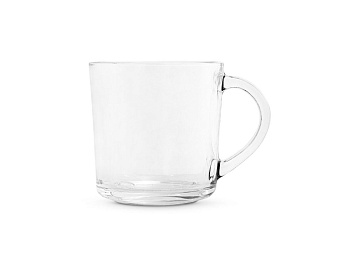 SOFFY. Стеклянная кружка 280мл, Прозрачный