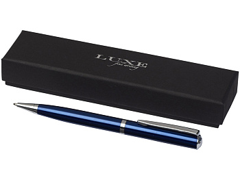 Ручка металлическая шариковая City, темно-синий/серебристый