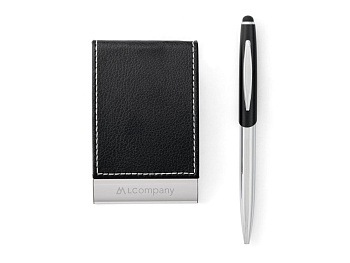 MURPHY. Набор ручка и держатель карты, Черный