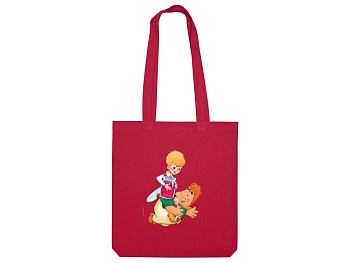 Сумка из плотного хлопка Карлсон, 220 г/м2, красный 193C