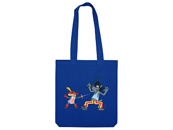 Сумка из плотного хлопка Ну, погоди!, 220 г/м2, классический синий 2386C