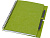 Блокнот Luciano Eco на пружине, с карандашом, средний, зеленый