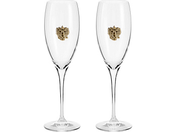 Набор бокалов для шампанского За Россию Chinelli