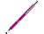 Ручка-стилус металлическая шариковая KRUGER, фуксия