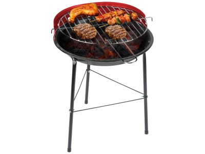 Угольный гриль на ножках Picnic, черный/красный