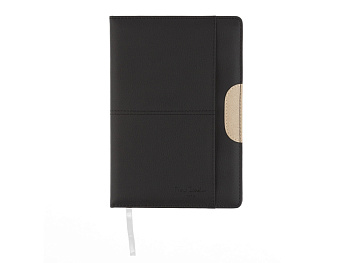 Записная книжка Pierre Cardin чёрная, 14 х 20,5 см