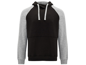 Толстовка с капюшоном Badet детский, черный/серый меланж