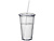 Термостакан с соломинкой Cyclone, прозрачный