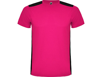 Спортивная футболка Detroit детская, яркая фуксия/черный