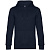 Толстовка с капюшоном унисекс King, темно-синяя