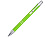 Алюминиевая шариковая кнопочная ручка Moneta, черные чернила, лайм