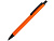 Ручка металлическая шариковая Iron, оранжевый/черный