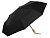 Зонт-автомат Lumet с куполом из переработанного пластика, черный