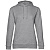 Толстовка с капюшоном женская Hoodie, серый меланж