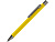Ручка шариковая UMA STRAIGHT GUM soft-touch, с зеркальной гравировкой, желтый
