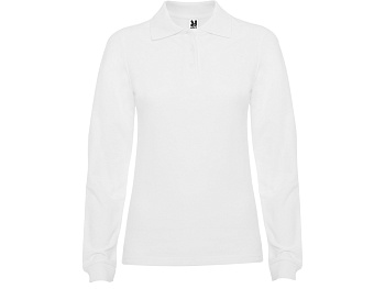 Рубашка поло Estrella женская с длинным рукавом, белый