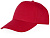 Бейсболка Memphis детская 165 гр, красный