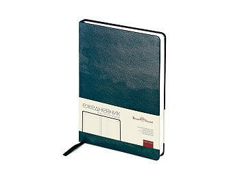 Ежедневник недатированный А5 Megapolis, зеленый