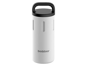 Вакуумный термос с керамическим покрытием бытовой, тм bobber, 590 мл. Артикул Bottle-590 Iced Water (белый)
