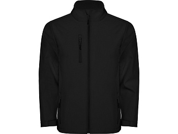 Куртка софтшелл Nebraska детская, черный