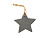 Новогоднее украшение RUDOLF из сланца, звезда