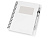 Блокнот Контакт с ручкой, белый
