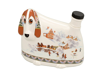 Штоф- собака Зимние забавы, 500мл