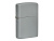 Зажигалка ZIPPO Classic с покрытием Flat Grey, латунь/сталь, серая, глянцевая, 38x13x57 мм