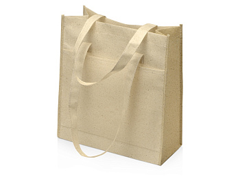 Сумка-шоппер Wheat из переработанного пластика 80gsm, 30.5*33*12.5cm, бежевый