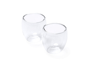 Набор CAPSUL из 2 стаканов с двойными стенками, прозрачный