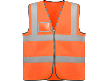 Жилет светоотражающий Polux, неоновый оранжевый