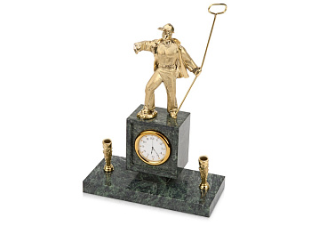 Настольный прибор Металлург, золотистый/зеленый