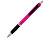 Однотонная шариковая ручка Turbo с резиновой накладкой, фуксия