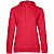 Толстовка с капюшоном женская Hoodie, красный меланж