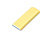 Флешка 3.0 прямоугольной формы, оригинальный дизайн, двухцветный корпус, 64 Гб, желтый/белый