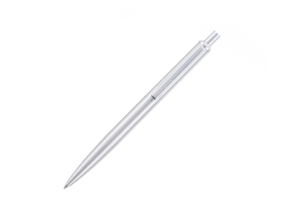 Ручка шариковая Pierre Cardin GAMME Classic. Цвет - серебристый. Упаковка Е