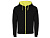 Толстовка на молнии Fuji, черный/неоновый желтый
