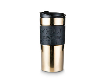 TRAVEL MUG STEEL. Travel mug 350ml, золотой